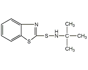 n-叔丁基-2-苯并噻唑亞磺酰胺結(jié)構(gòu)式